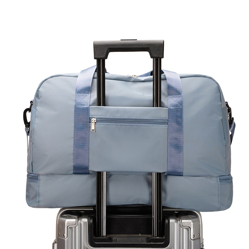 Large Waterproof Travel Tote ? Unisex Carry-On Bag for Short Trips
