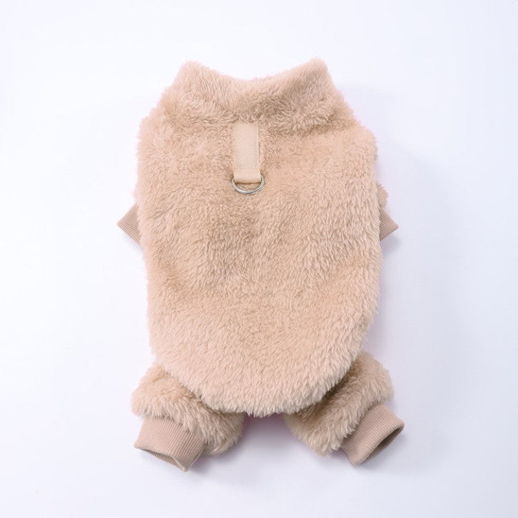 Fleece Lined Cable Knit Four Leg Dog Suit