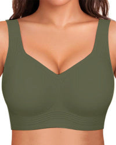 Women's support bra to prevent sagging and make large breasts appear smaller