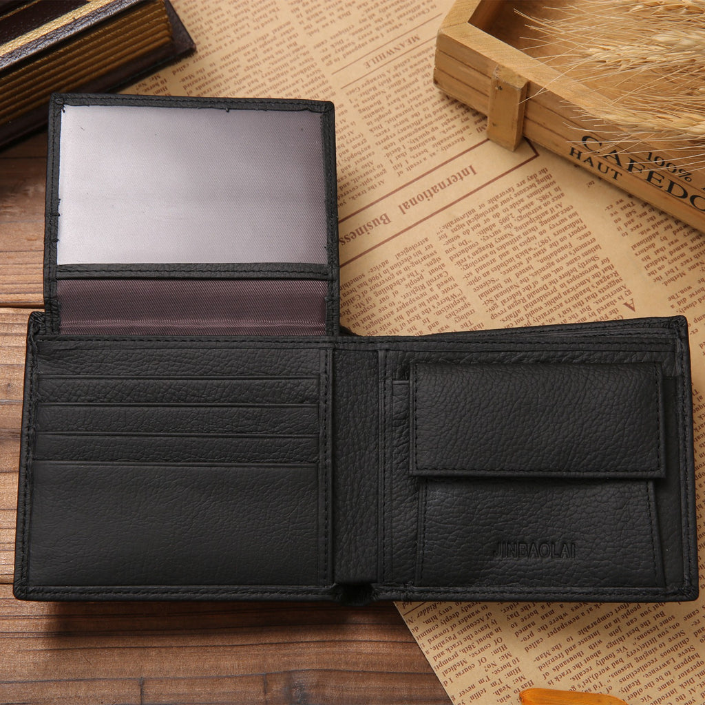 Short Genuine Leather Wallet for Men