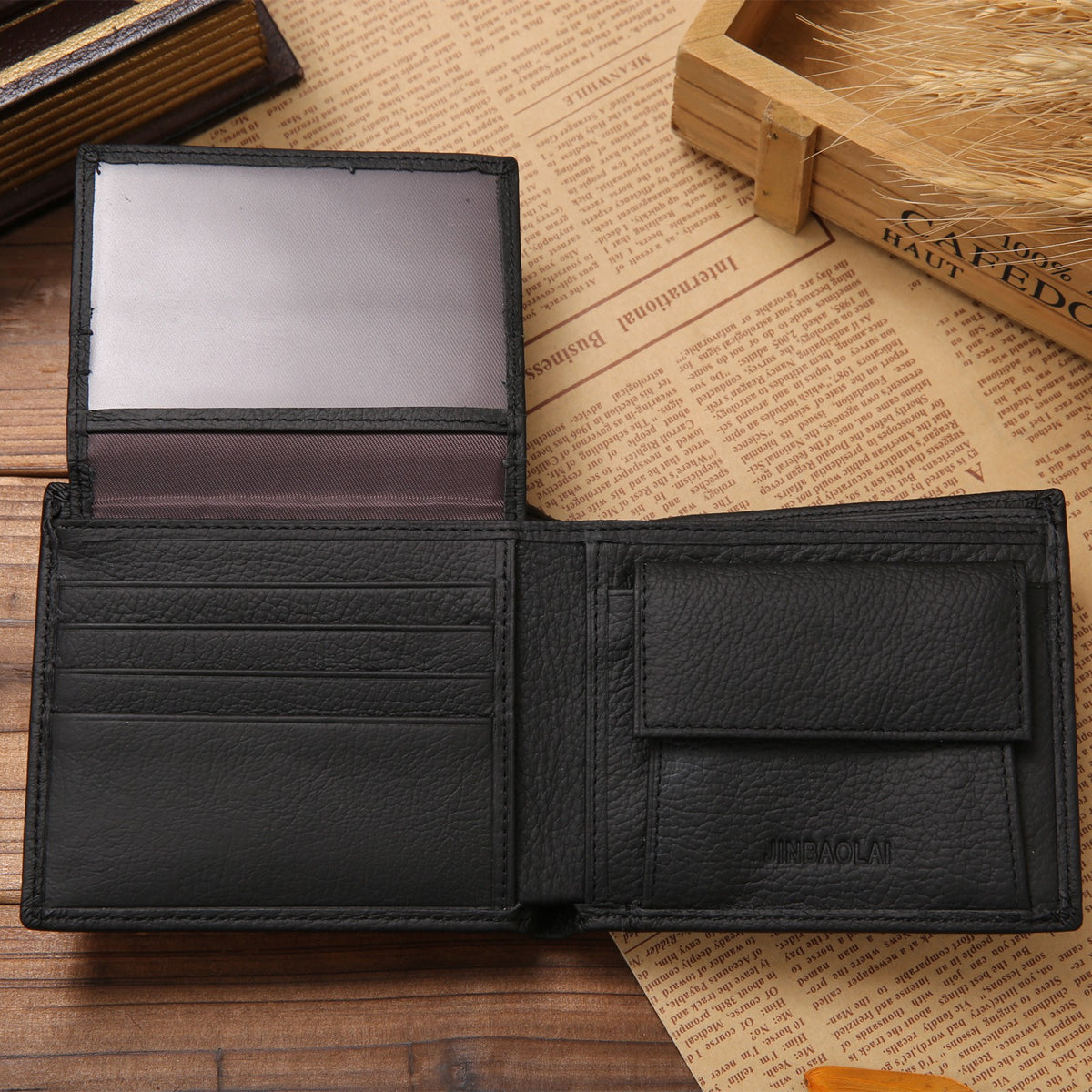 Short Genuine Leather Wallet for Men