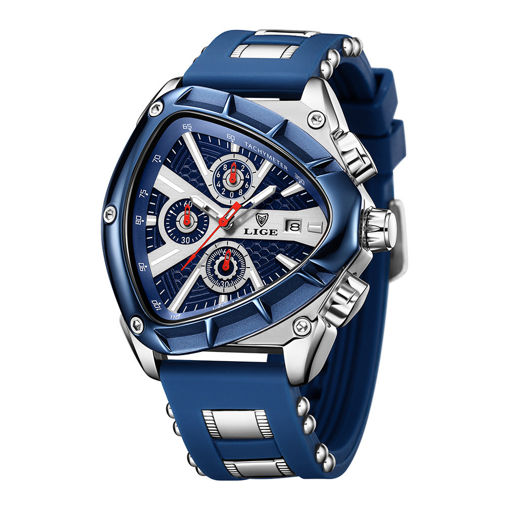 Polygonal Luminous Calendar Watch