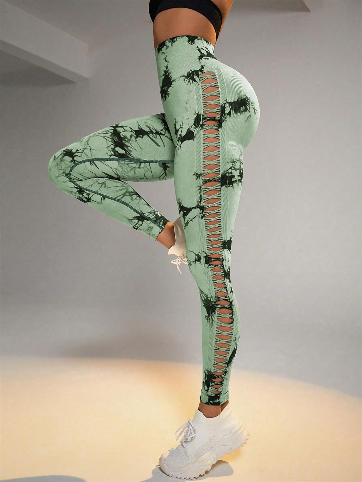 High Waist Yoga Leggings with Butt Lifting Design