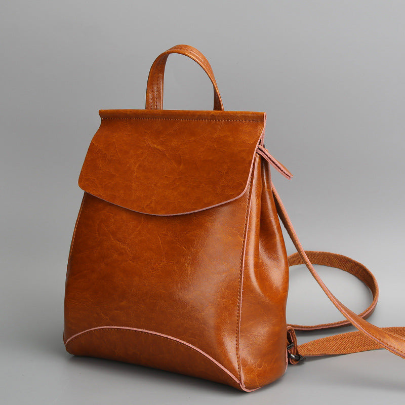 Genuine Leather Women Backpack Multi-Functional Waterproof