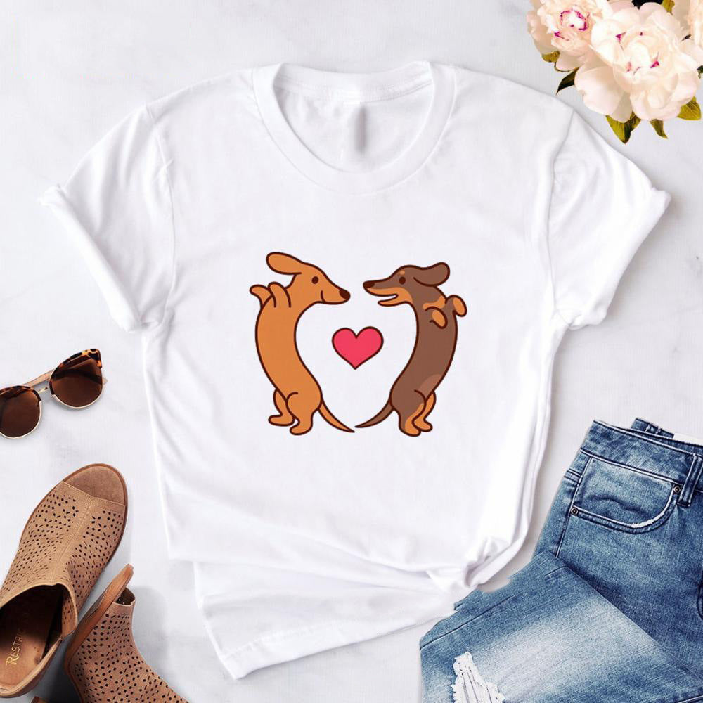 Dachshund Printed Women Tshirt