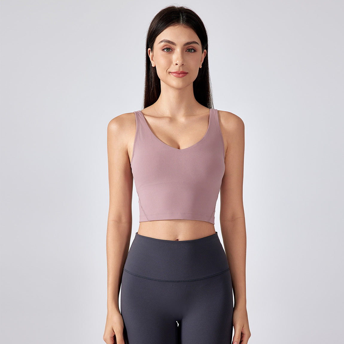Women's shock-absorbing U-shaped back-support yoga underwear