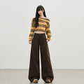 Womens Wide Leg Denim Trousers
