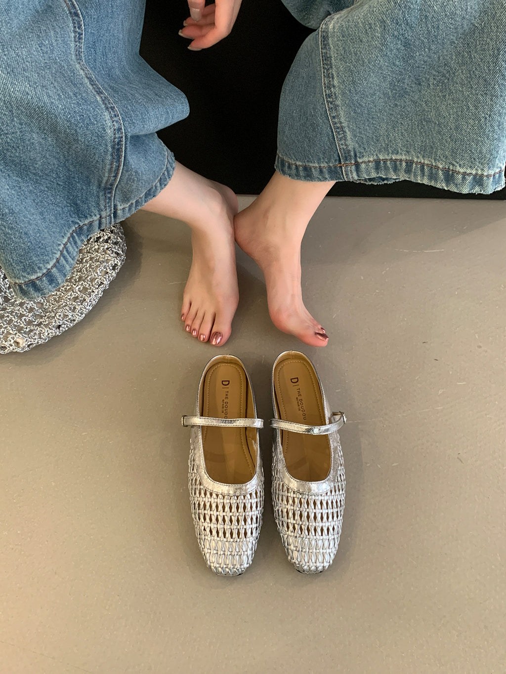 French Style Flat Sole Breathable Shoes