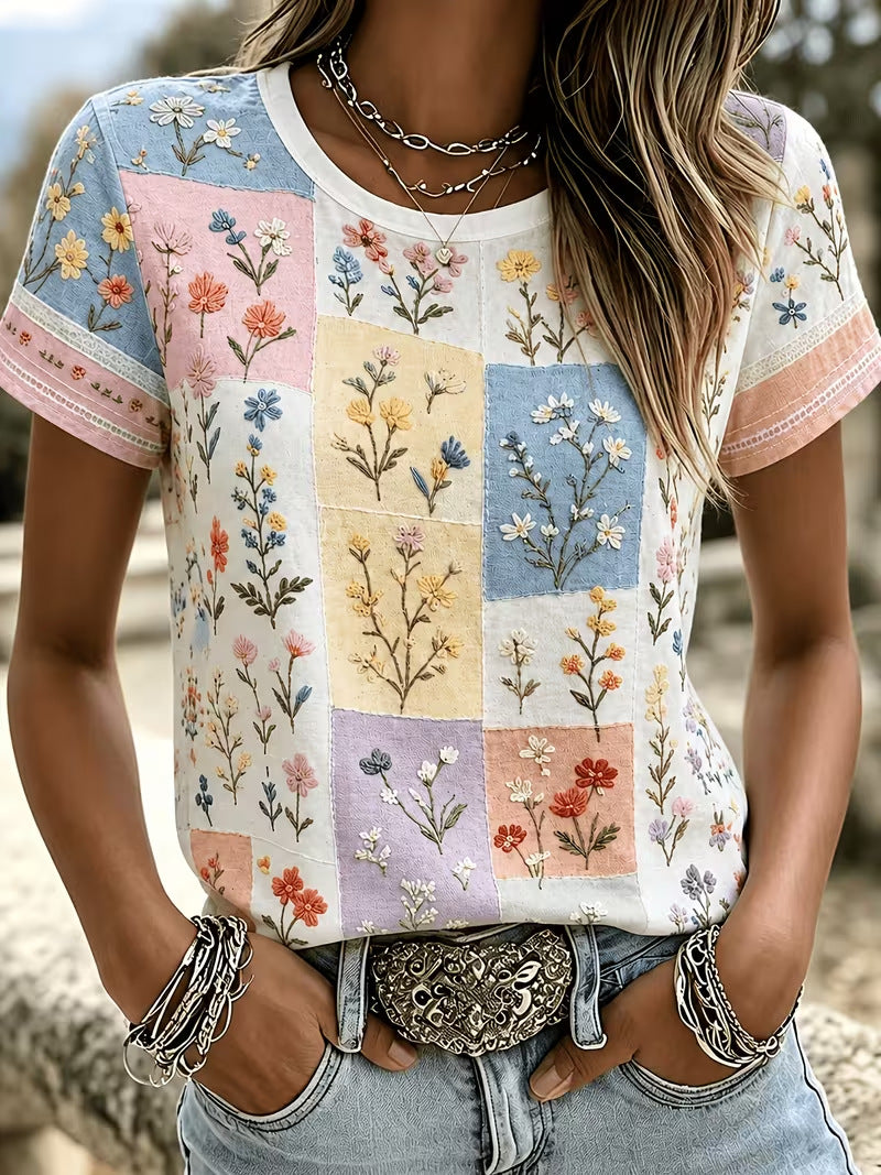 3D Digital Print Short-Sleeve Women's  T-Shirt