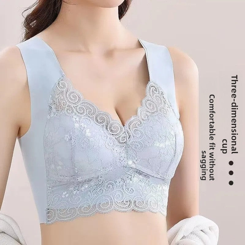 Seamless Lace Wireless Bra