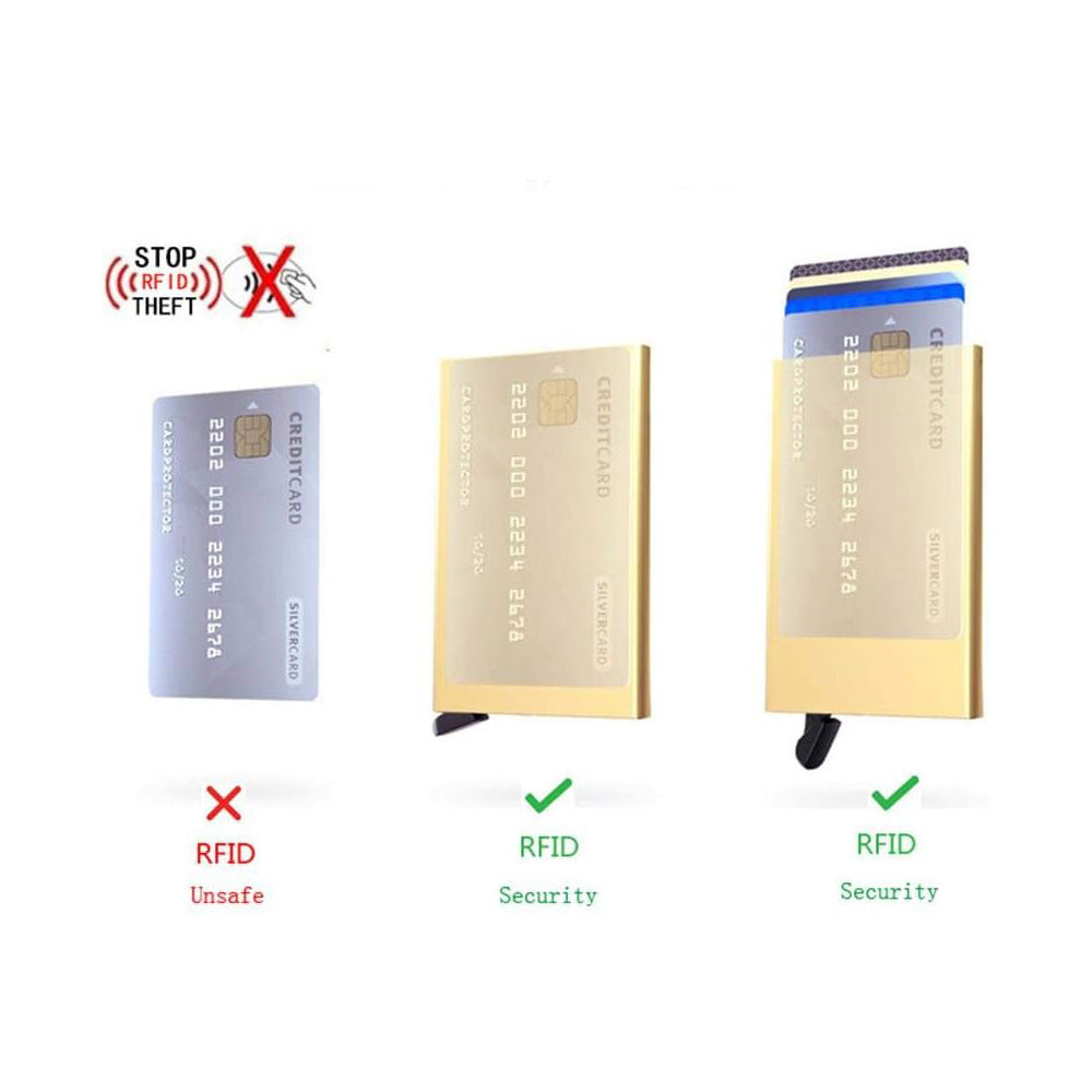 RFID Blocking Carbon Fiber Mens Wallet