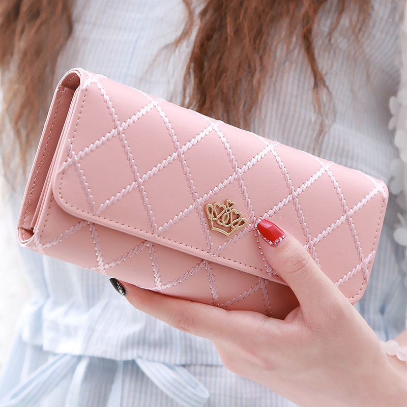 Women's Embroidery Pattern Three-fold Wallet