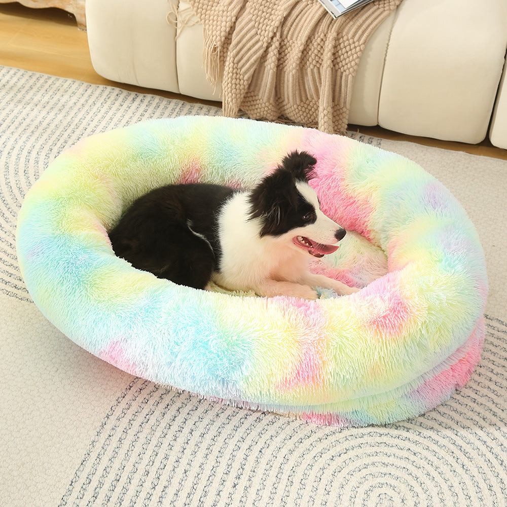 3D Cotton Yuanbao Pet Dog Bed with Waterproof Function