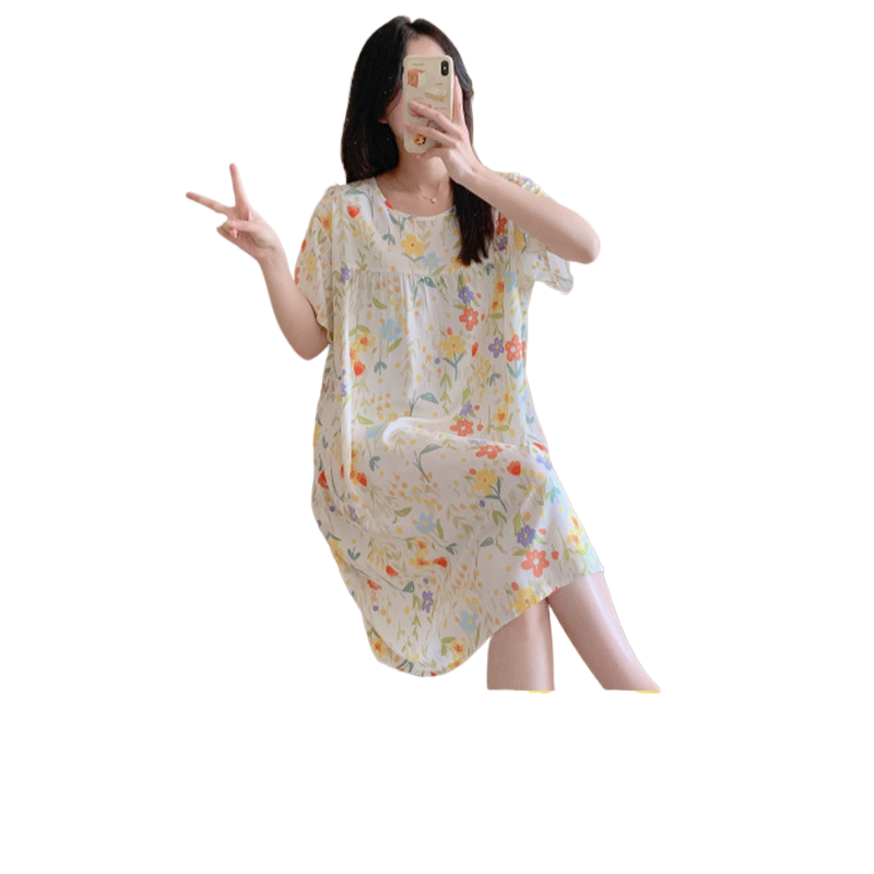 Thin sleeping dresses for women in spring  autumn and summer
