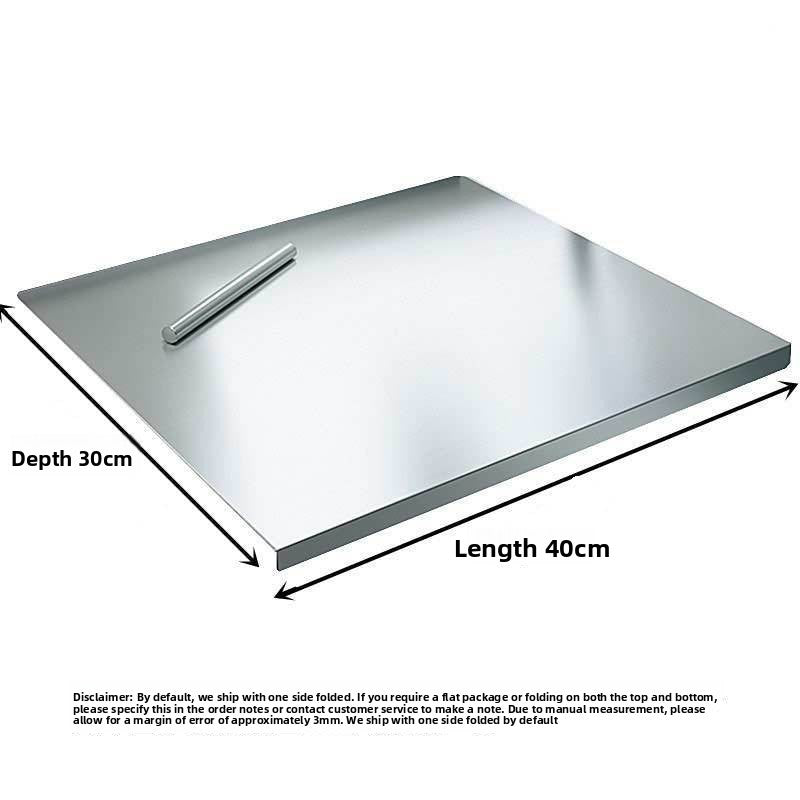 Stainless steel folding chopping board