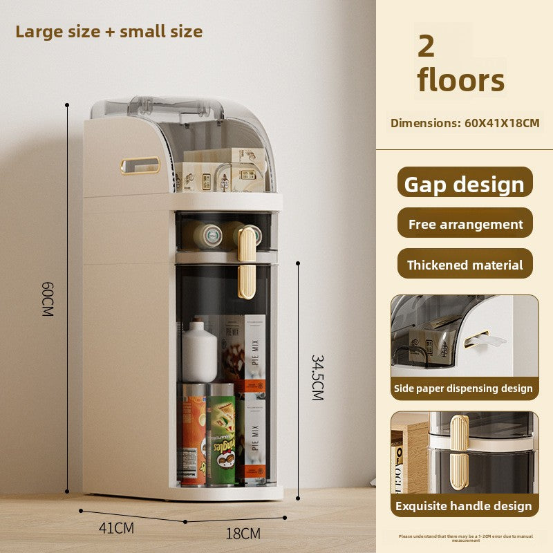 Narrow Space Storage Cabinet with Drawers