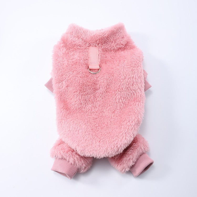 Fleece Lined Cable Knit Four Leg Dog Suit
