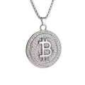 Diamond Letter Titanium Steel Necklace