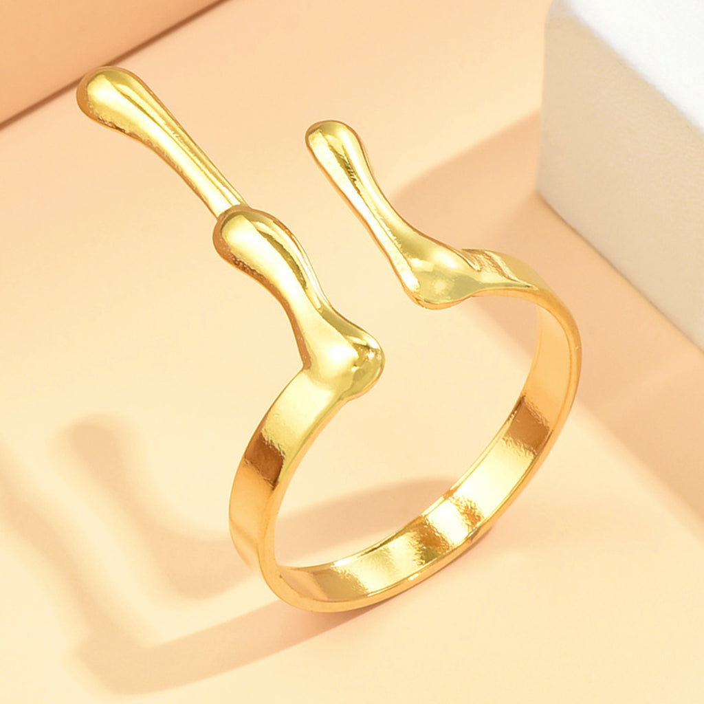 Baroque Asymmetrical Open Ring
