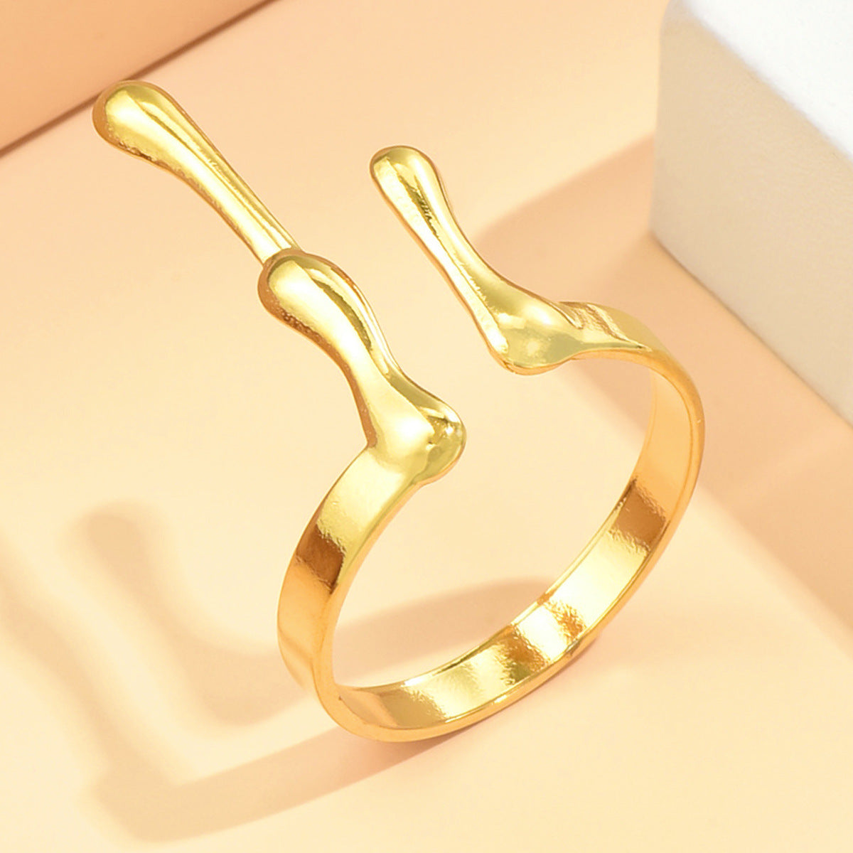 Baroque Asymmetrical Open Ring