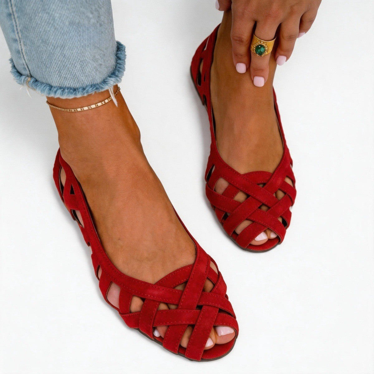 Fashion Flat Bottom Hollow Breathable Clogs Non-Slip Beach Fashion Shoes