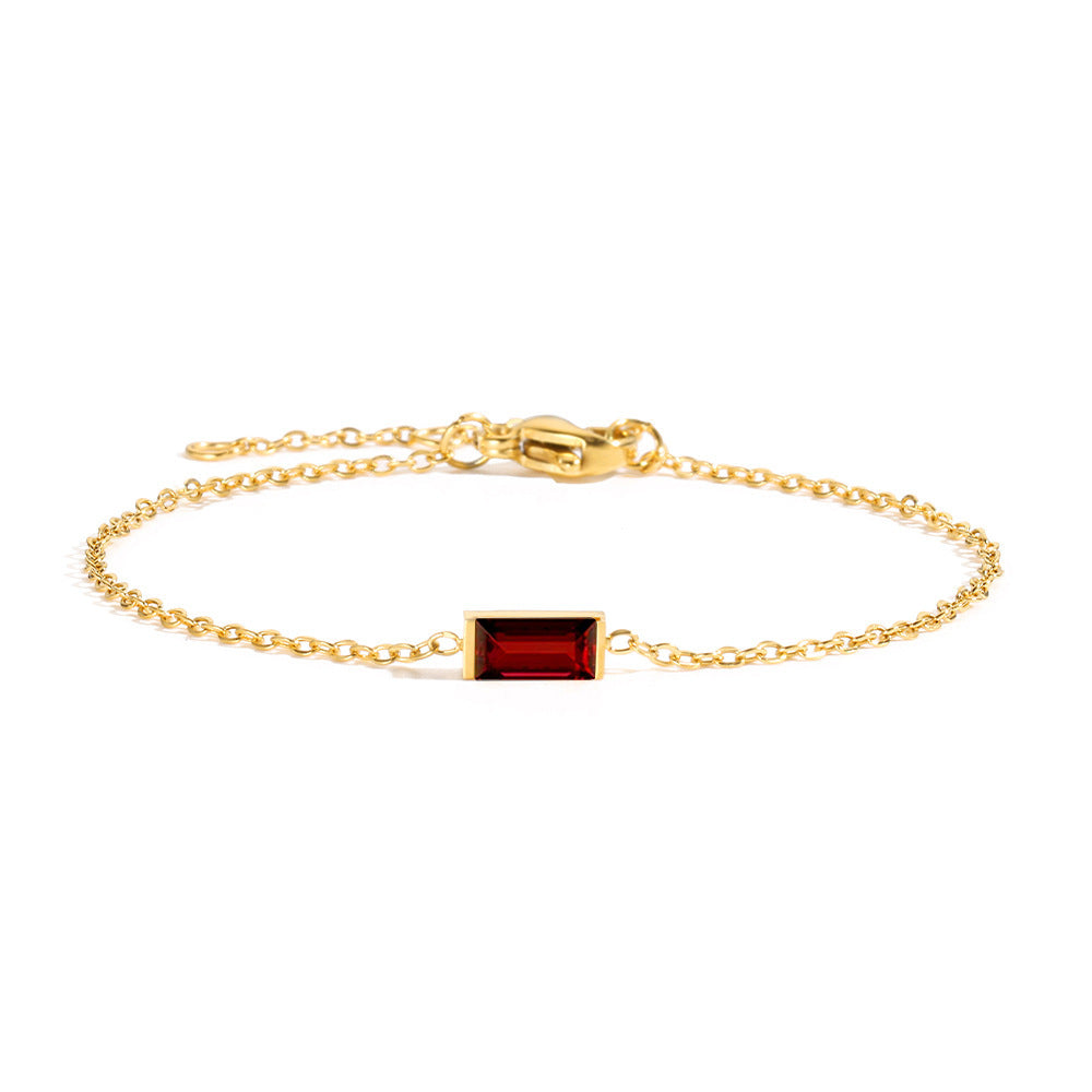 Zirconium Titanium Steel Geometric Bracelet