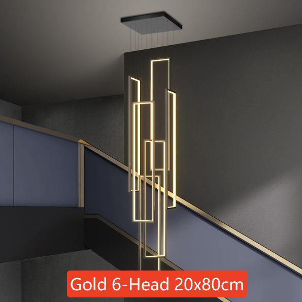 Modern Rectangular LED Chandelier