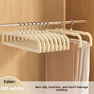 Flocking Clothes Hangers, Non-Slip Garment Hangers