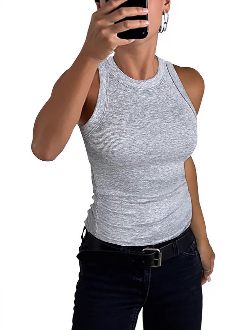 Womens Ribbed Racerback Tank Top