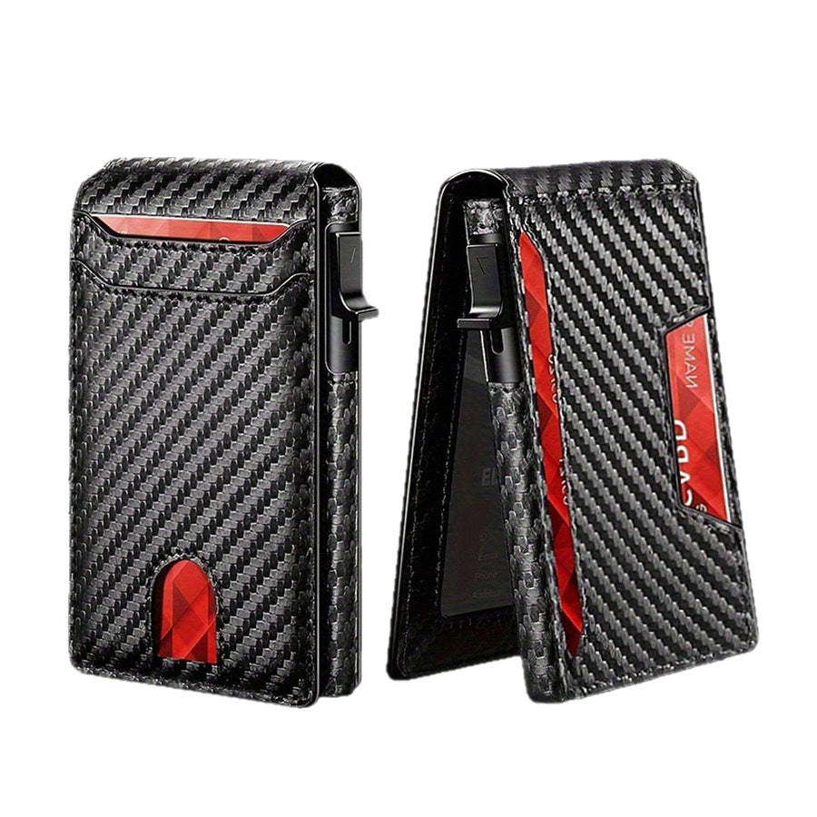 Carbon Fiber Bifold Wallet with Magnetic Closure