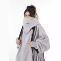 Coat with high collar