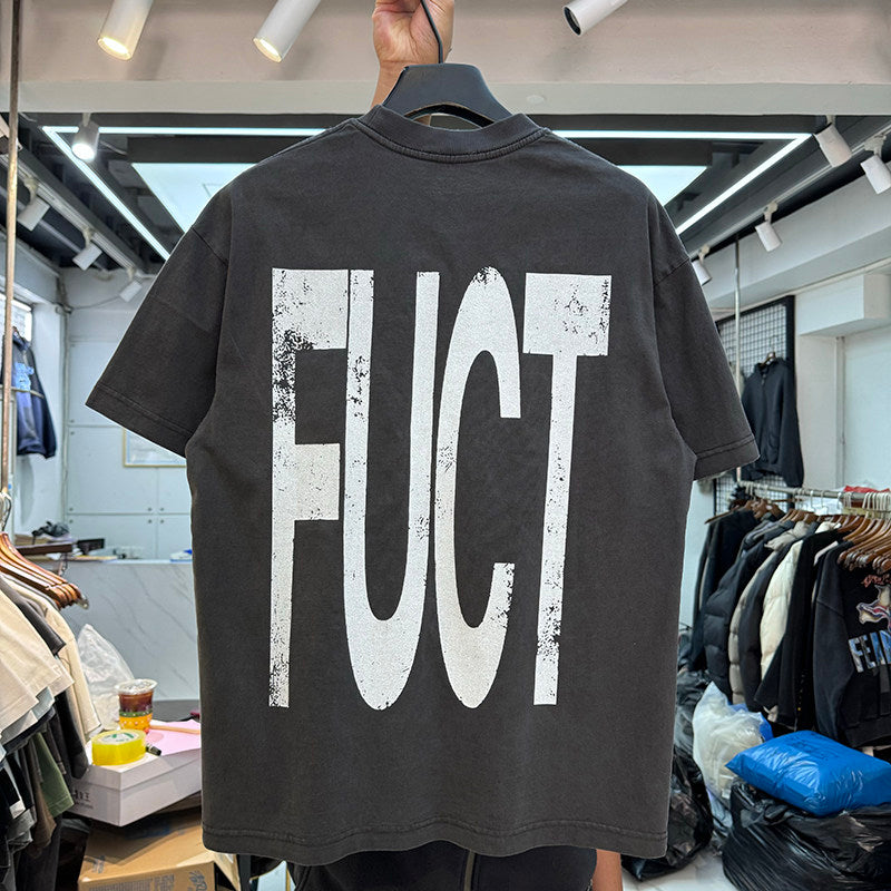 Oversized Vintage Washed Print T-Shirt
