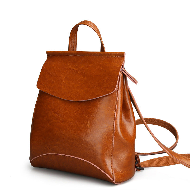 Genuine Leather Women Backpack Multi-Functional Waterproof