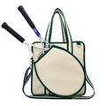 Canvas Tennis Bag with Multiple Compartments