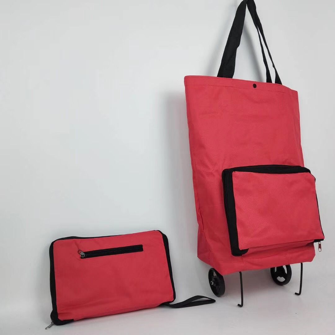 Foldable Telescopic Shopping Cart with Wheels