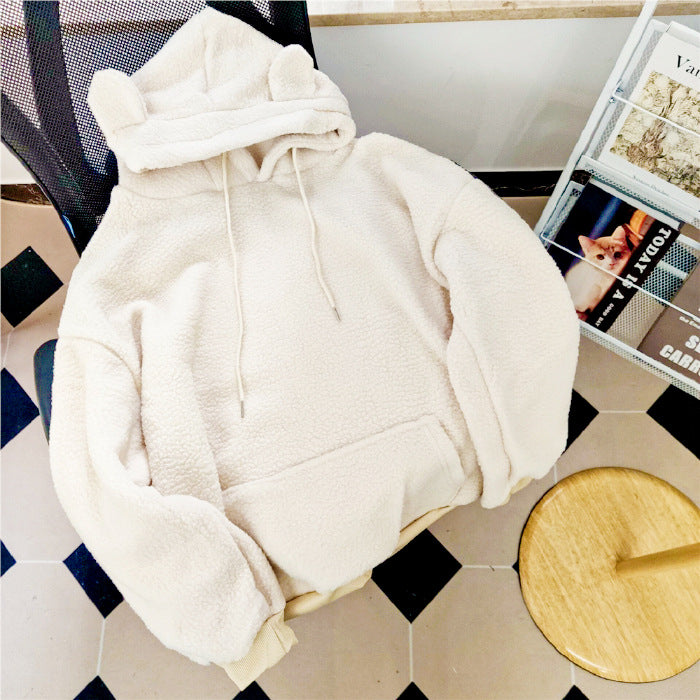 Womens Hooded Chenille Sweatshirt