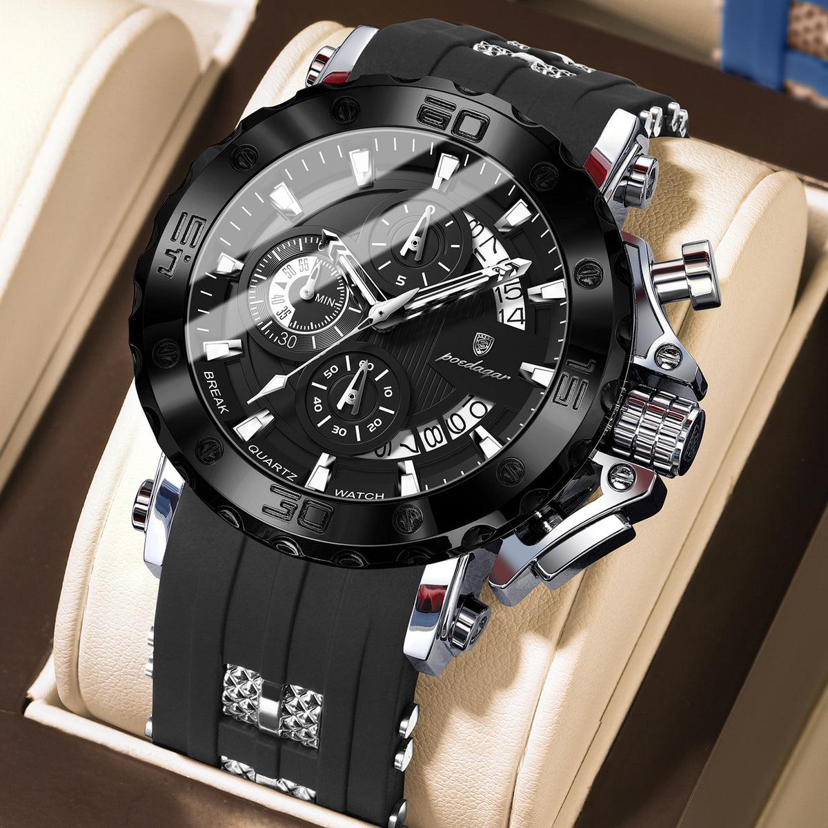 Multifunction Sports Chronograph Watch