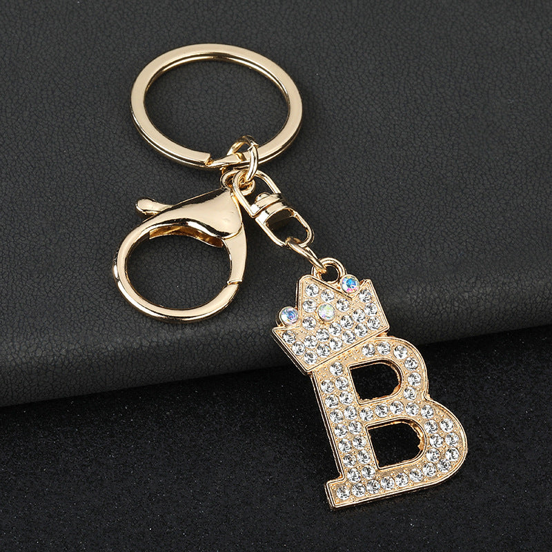Fashion Zinc Alloy Letter Keychain Pendant