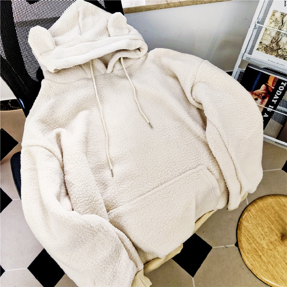 Womens Hooded Chenille Sweatshirt