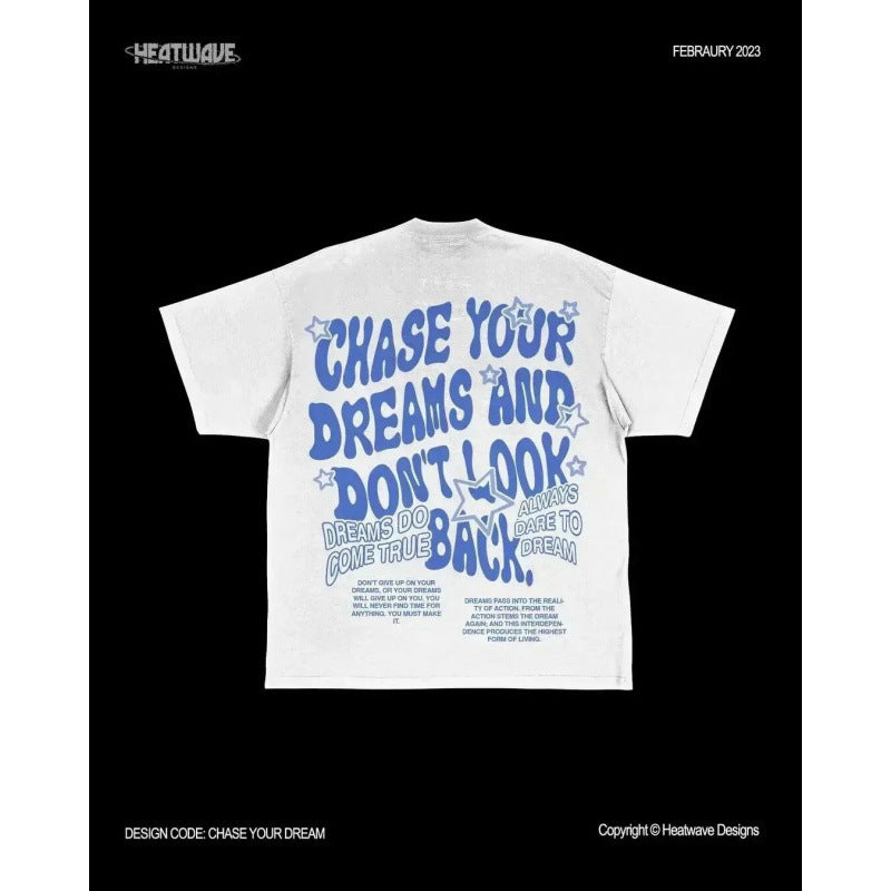 Oversized Skull Print Cotton T-Shirt