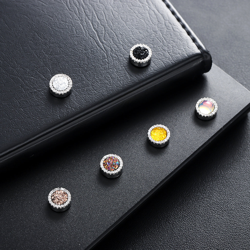Magnetic Ear Clips Unisex Geometric Design