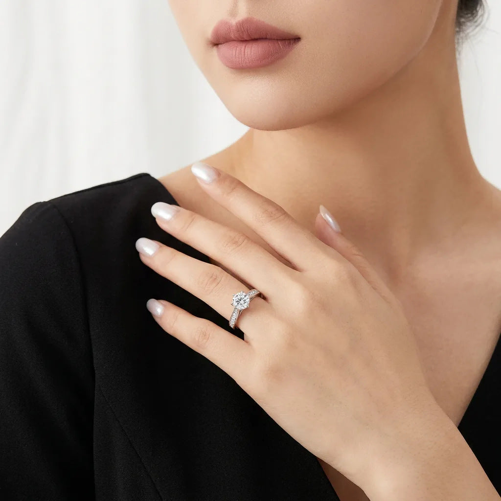 Moissanite ring