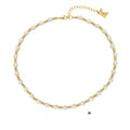 Gold Plated Shell Pearl Unisex Necklace