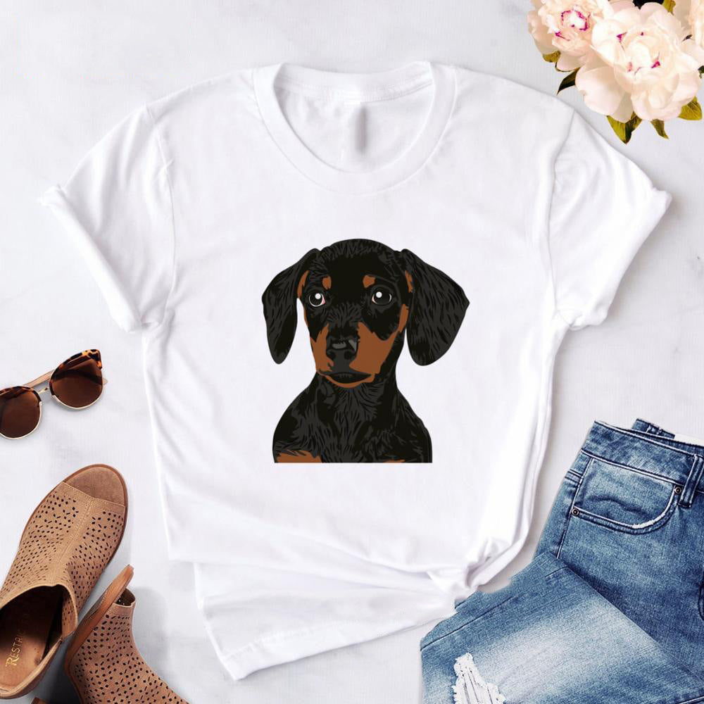 Dachshund Printed Women Tshirt