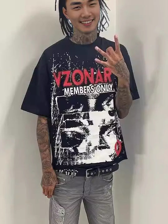 Graphic Print Loose-Fit Men's T-Shirt