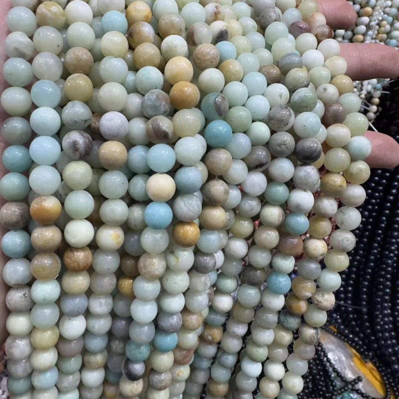 Natural Stone Crystal Loose Beads DIY Jewelry Making Accessories