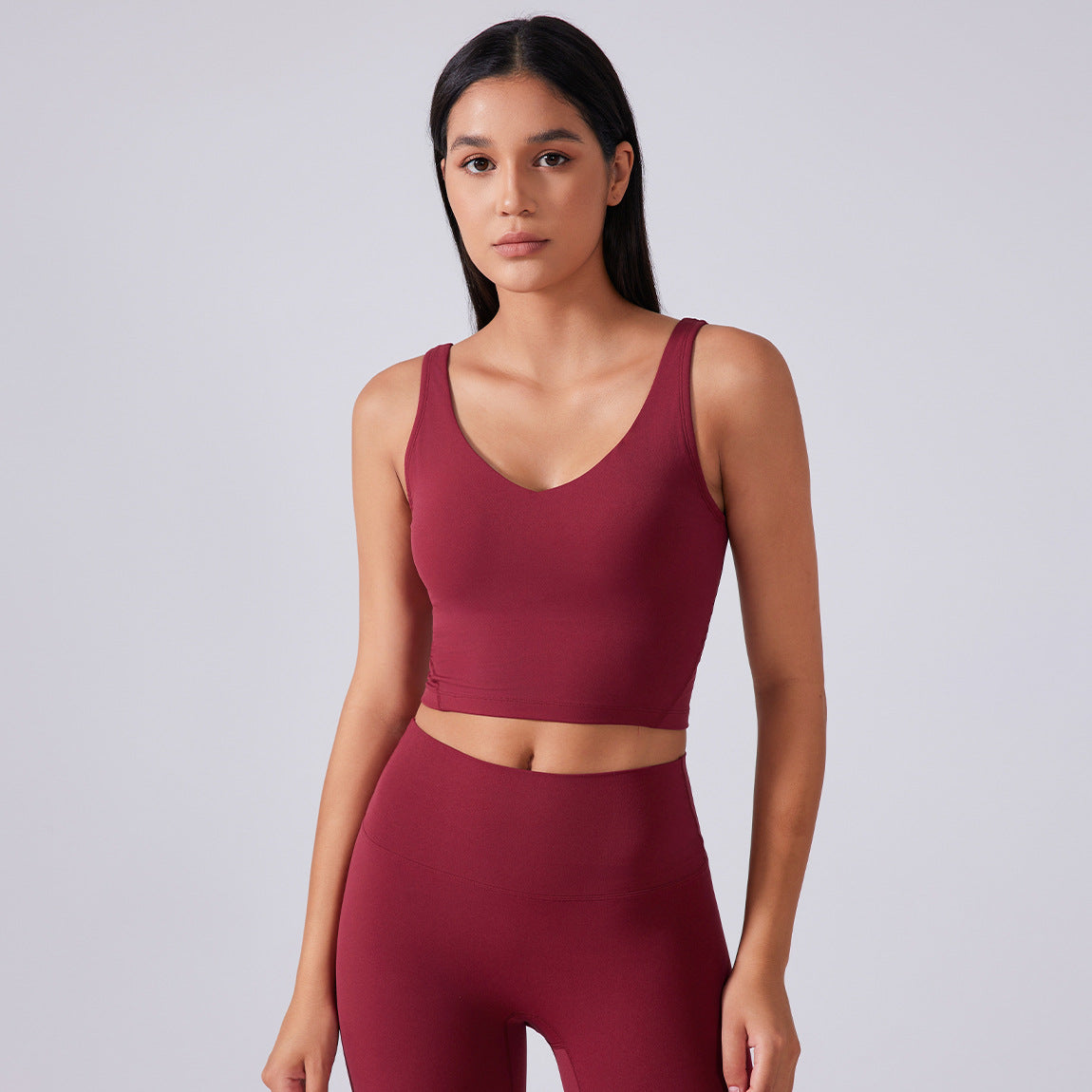 Women's shock-absorbing U-shaped back-support yoga underwear
