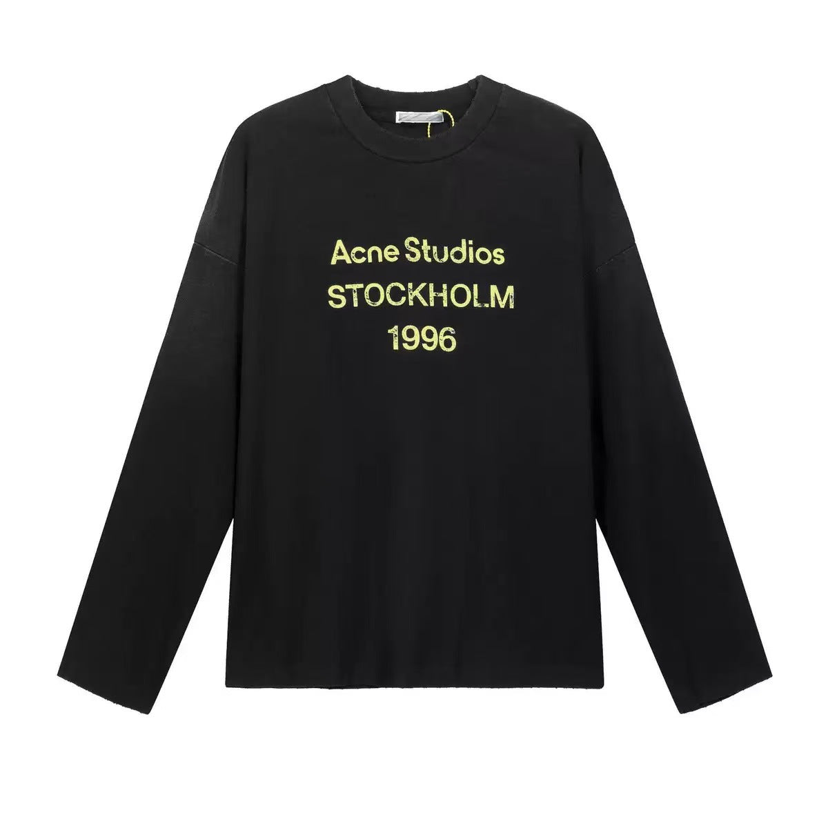 Letter-printed high street long-sleeved T-shirts for men and women
