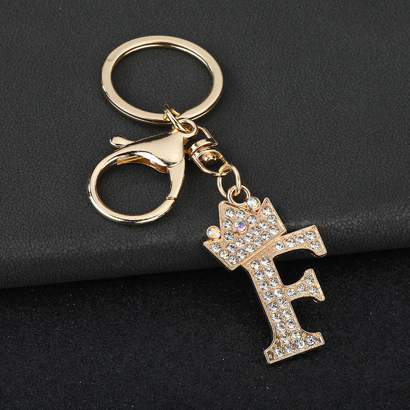 Fashion Zinc Alloy Letter Keychain Pendant