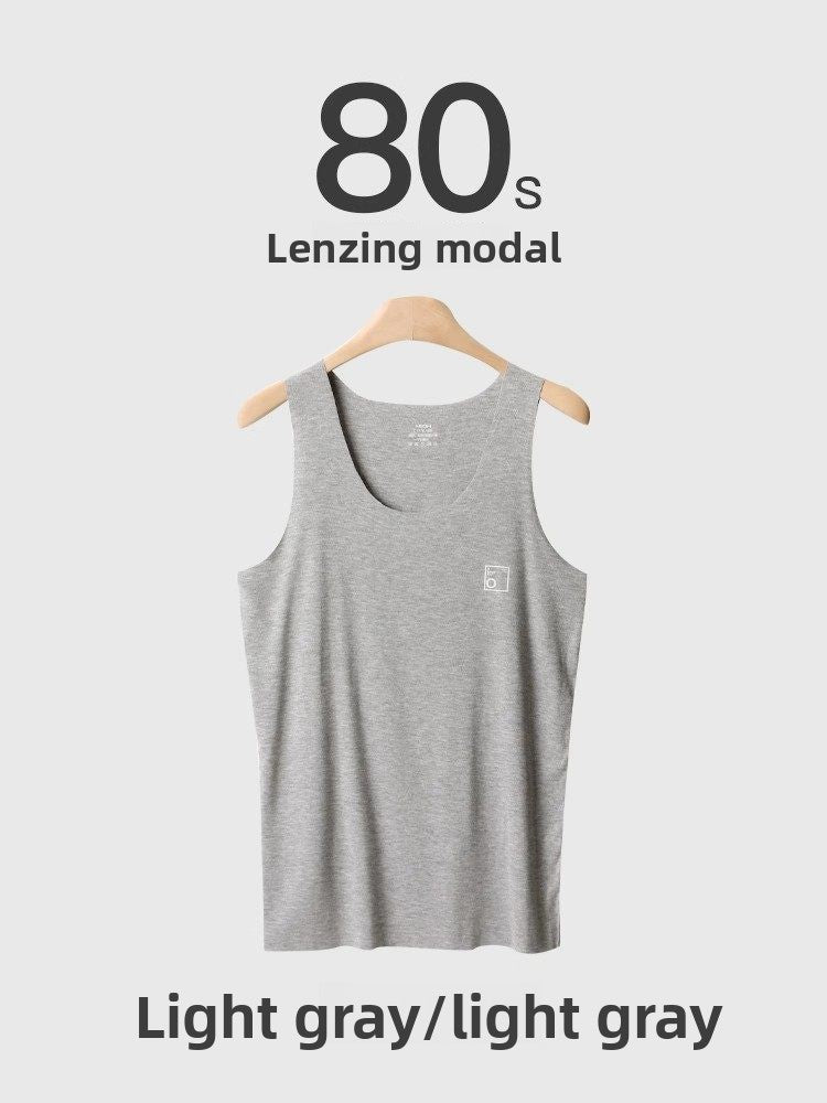 Men's Seamless Modal Tank Top Cross Strap Vest Undershirt Summer
